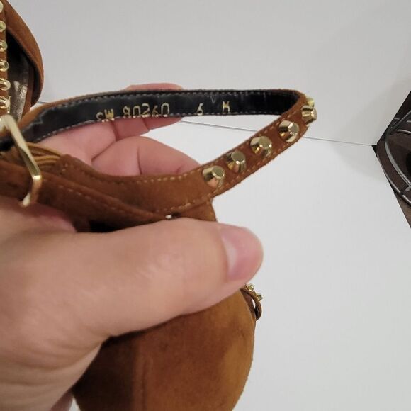 Stuart Weitzman brown suede nudist sz 6 - Picture 9 of 9